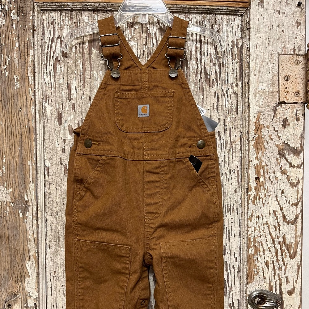 Carhartt Snap Leg Bib Overalls 18 Months EUC